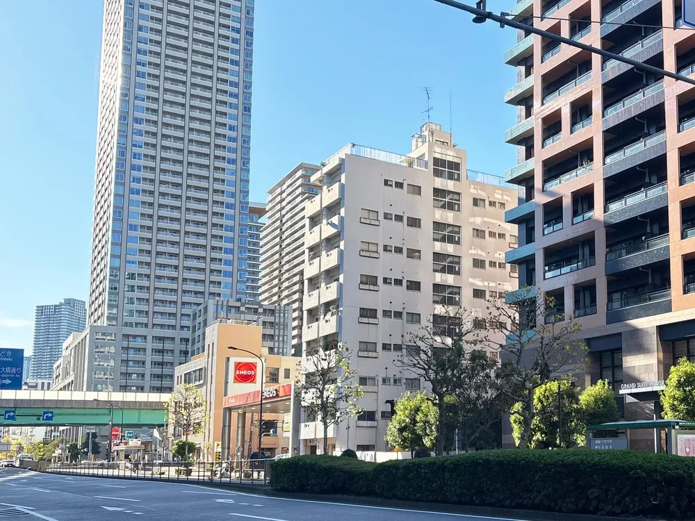 ファミール月島グランスイートタワーから月島方面