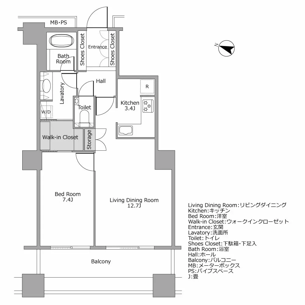 東京レジデンス千代田九段下 間取り図例