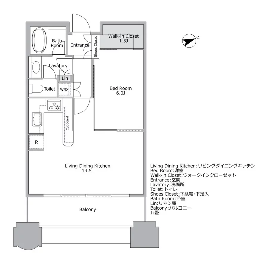 青山パークタワー 間取り図例