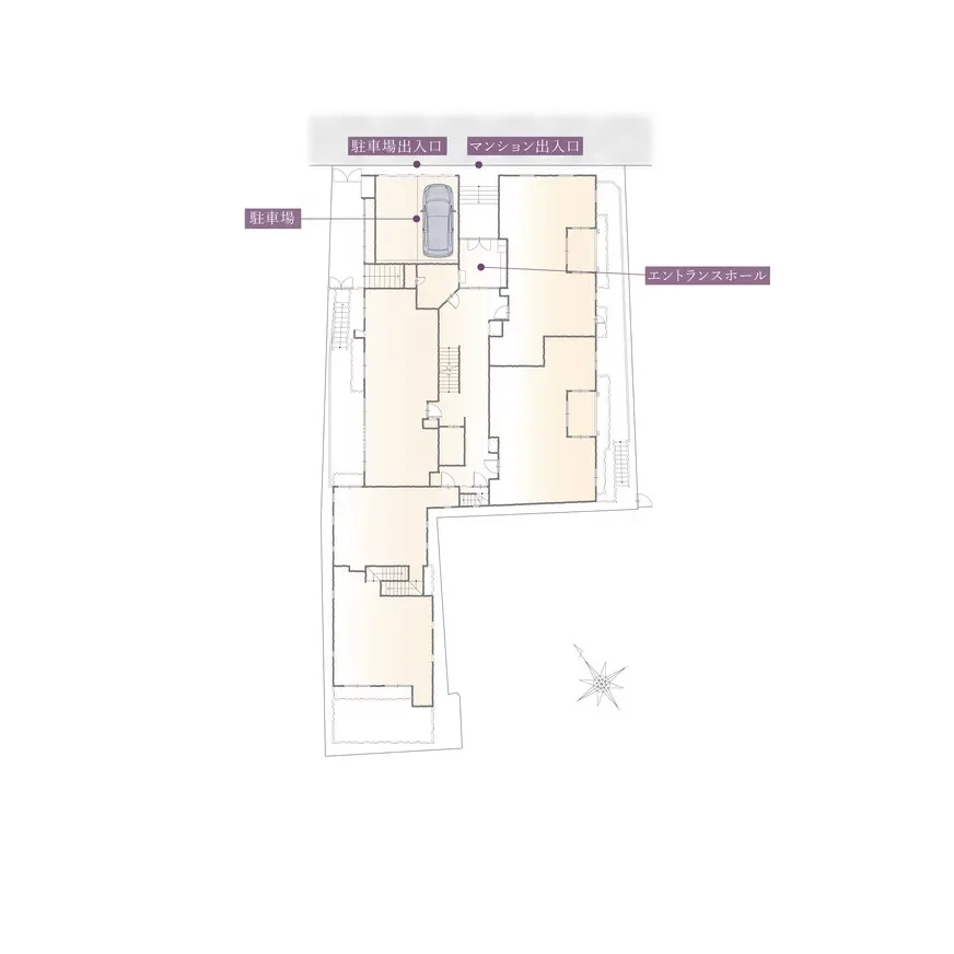 ディーグラディア青山ラグゼス 敷地配置図