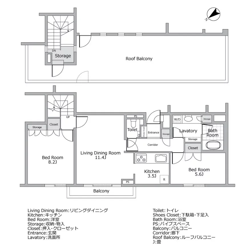 ディークラディア青山ラグゼス 間取り図例