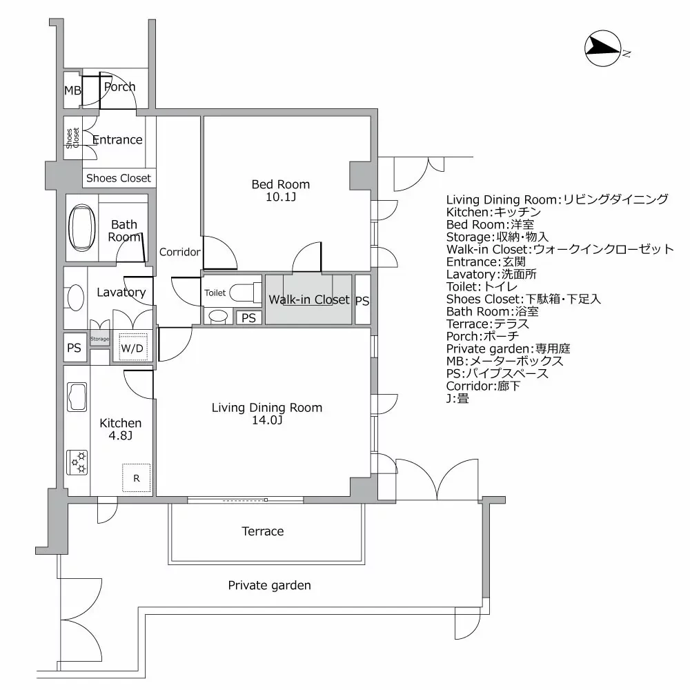 グローリオ白金台 間取り図例