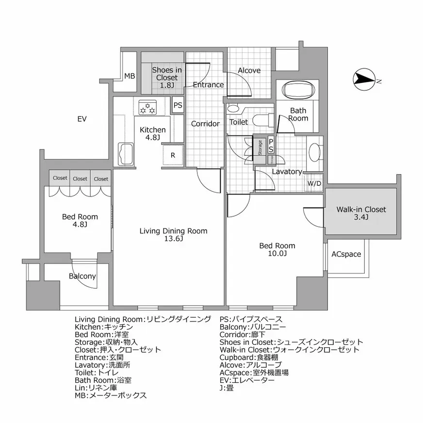 グランドメゾン南青山 間取り図例