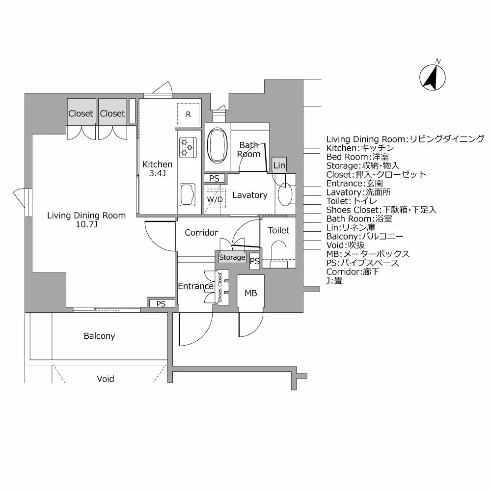 パークハウス二番町 間取り図例