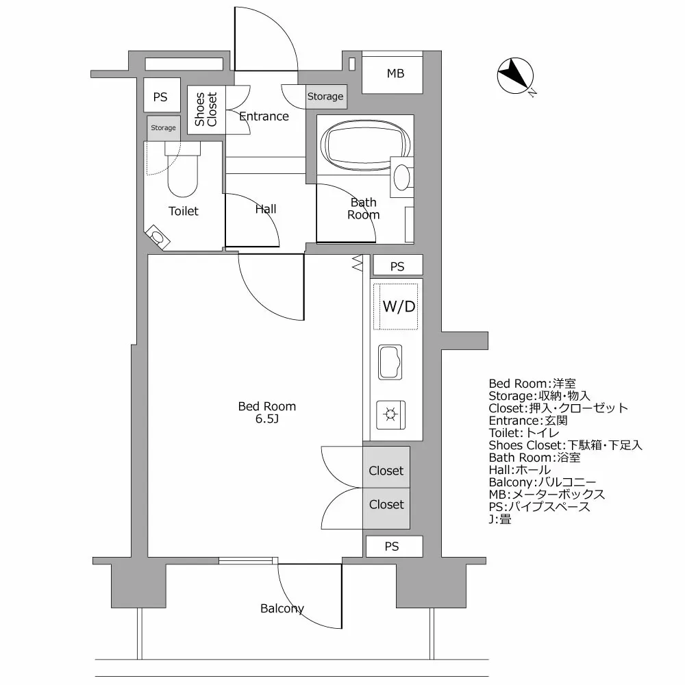 ファミールグランスイートTHE赤坂 間取り図例