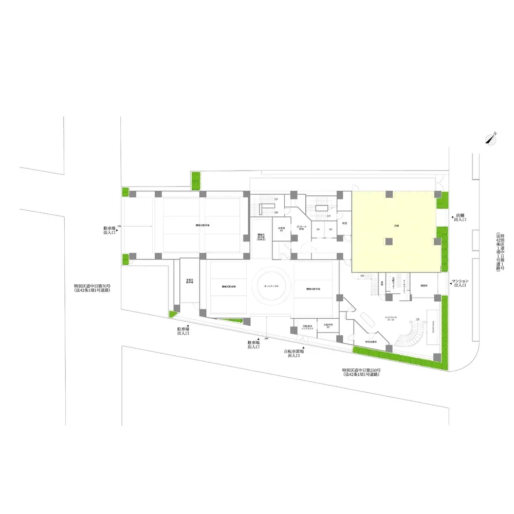ブロードシティ東京　敷地配置図