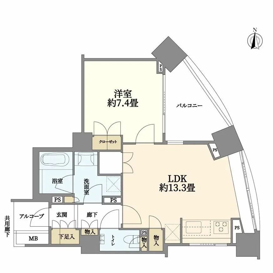 パークハウスオータワー 間取り図例