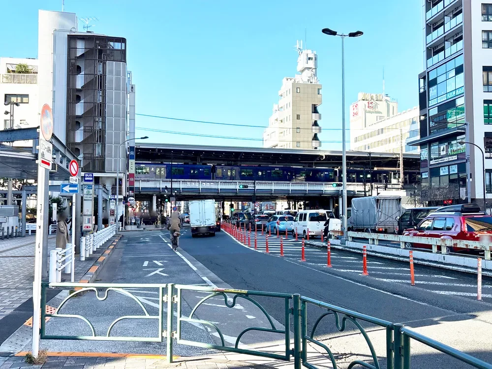 山手通り中目黒駅周辺