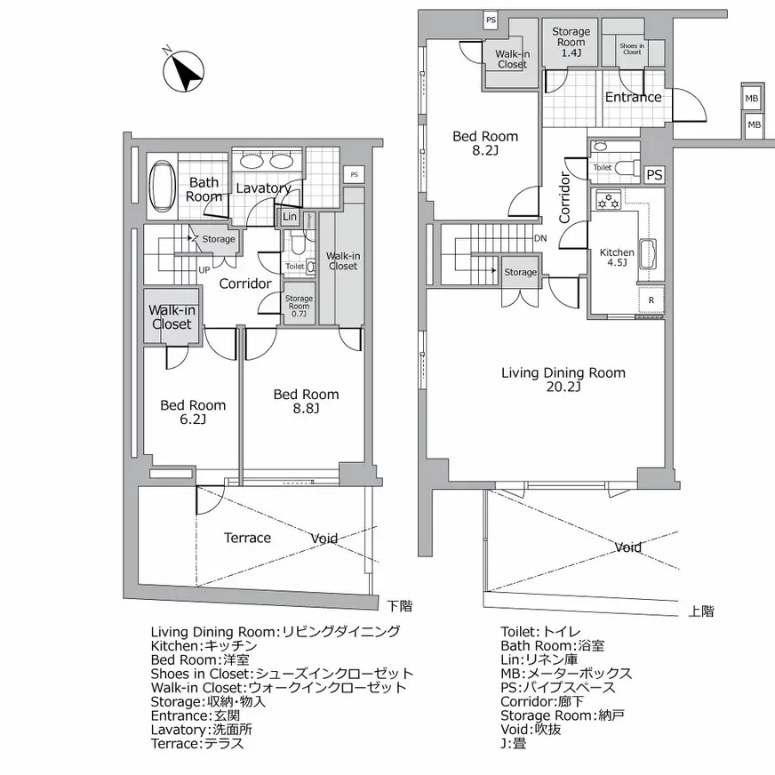 プラウド南青山 間取り図例