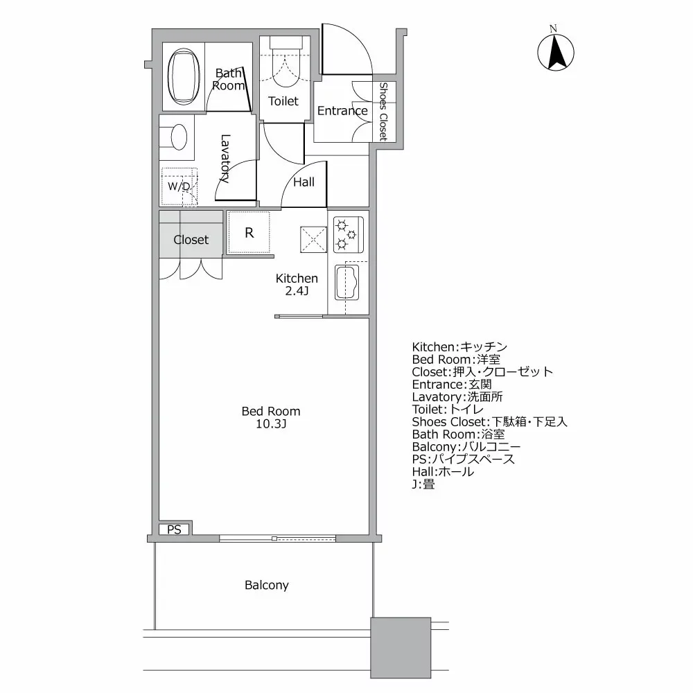 パークタワー目黒 間取り図例