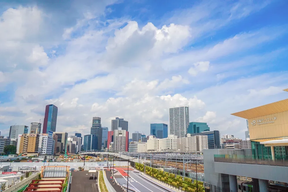 高輪ゲートウェイからの街並み