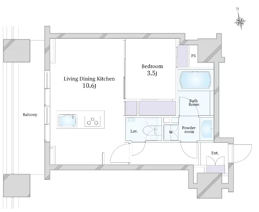 シティタワー高輪　間取り図例