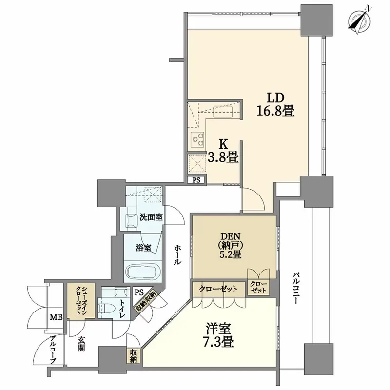 ガレリアグランデの間取り図例