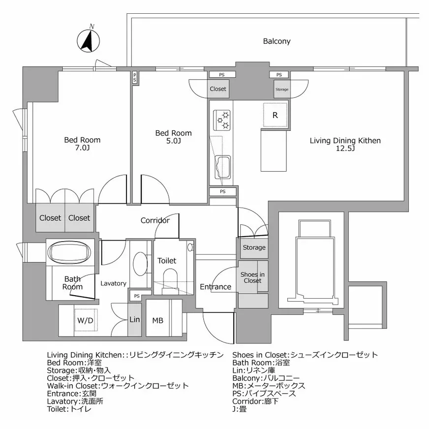 パークハウス平河町 間取り図例