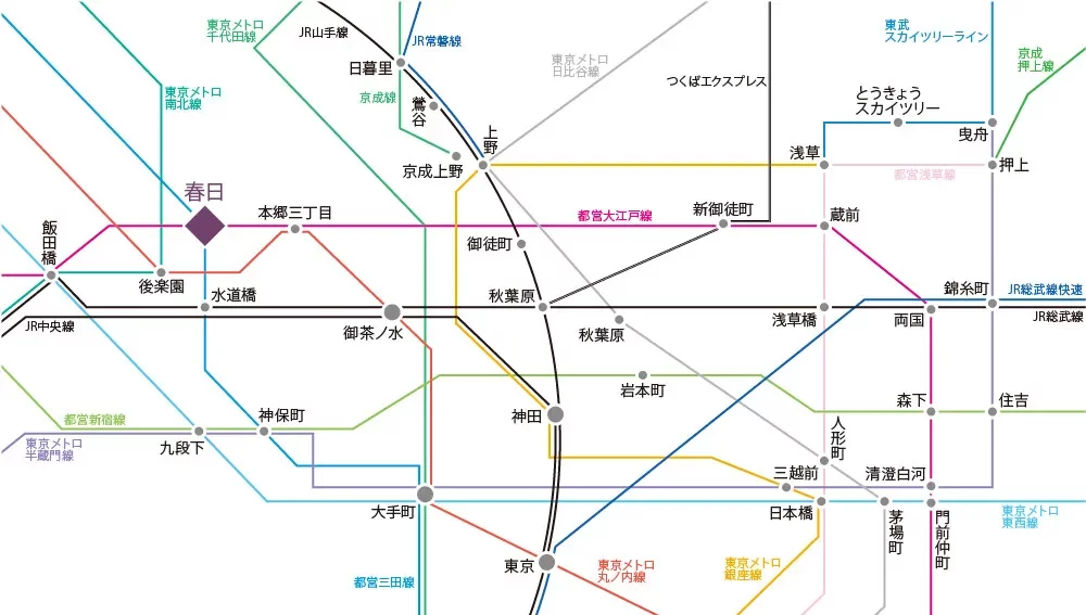 本郷パークハウスザプレミアフォート 路線図