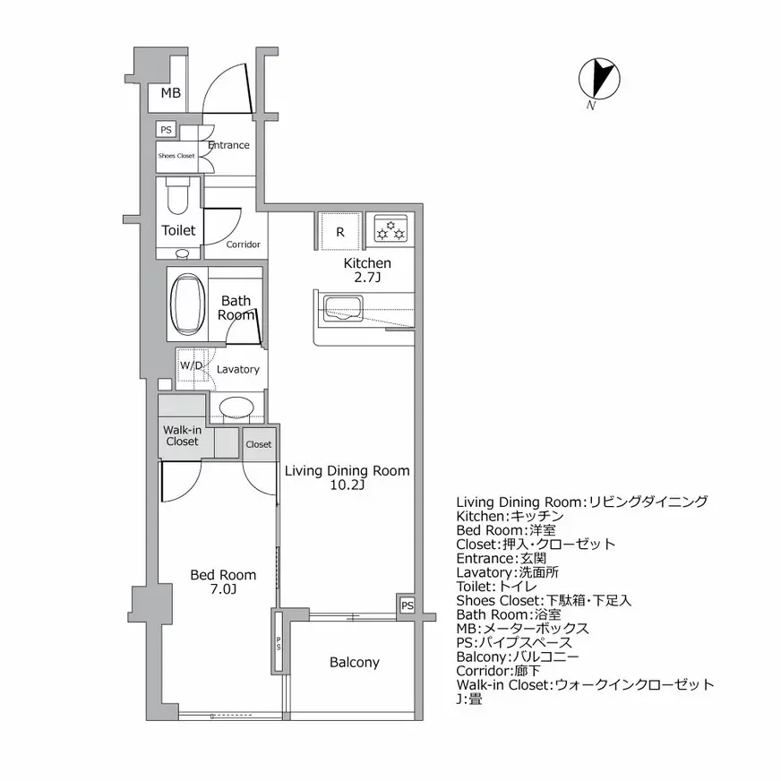 白金台レジデンス 間取り図例