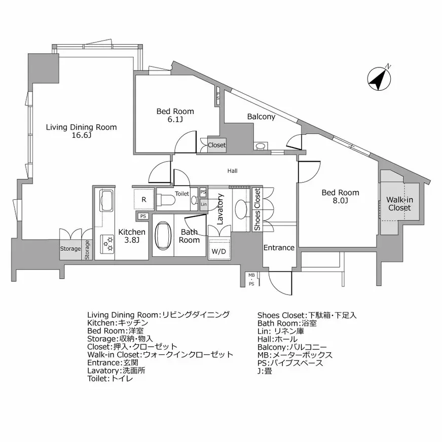 フォルム内藤町 間取り図例