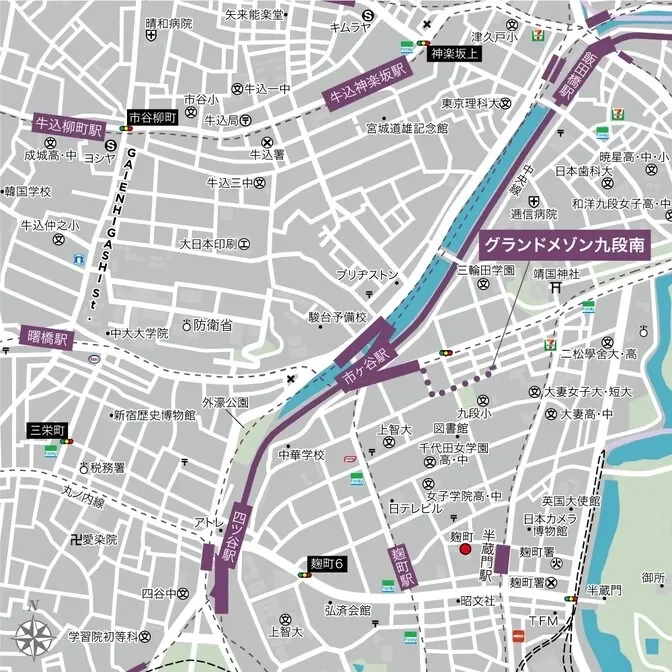 グランドメゾン九段南からの交通アクセス