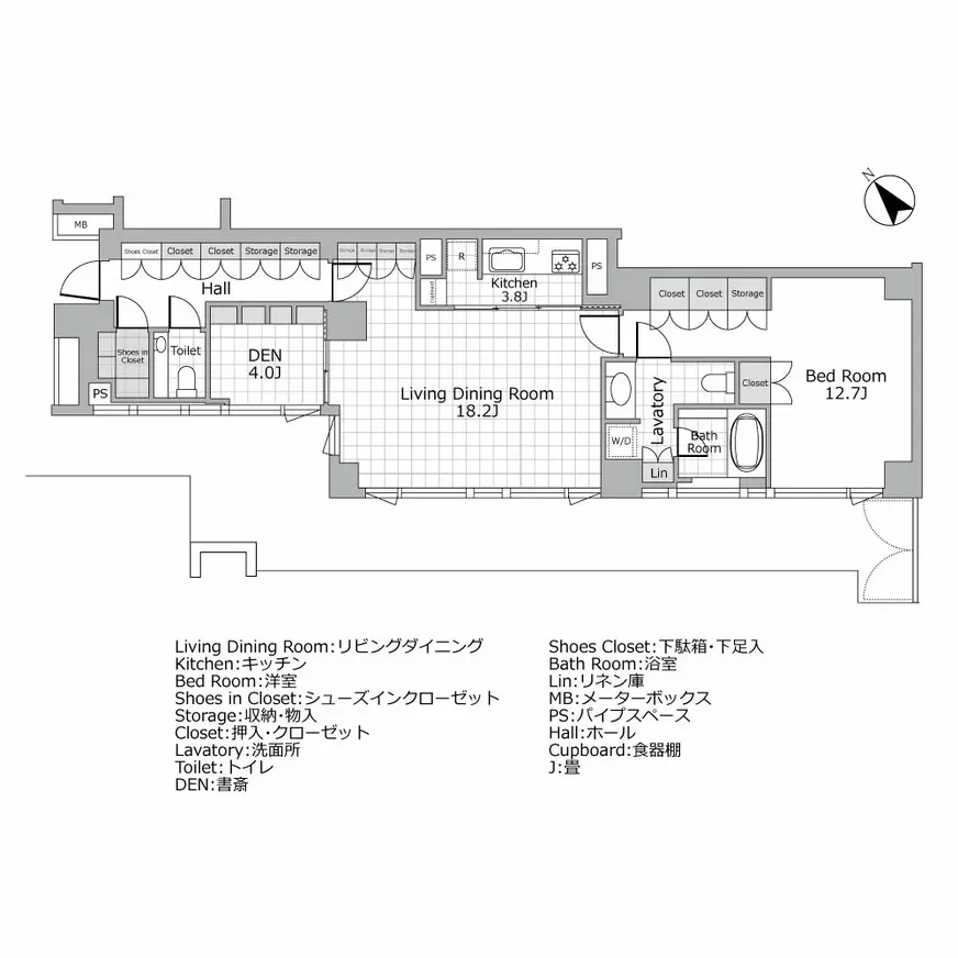 パークマンション代官山 間取り図例