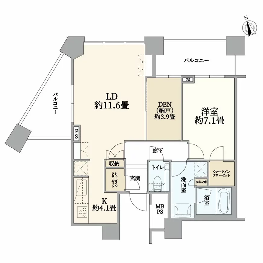 中目黒アトラスタワー 間取り図例