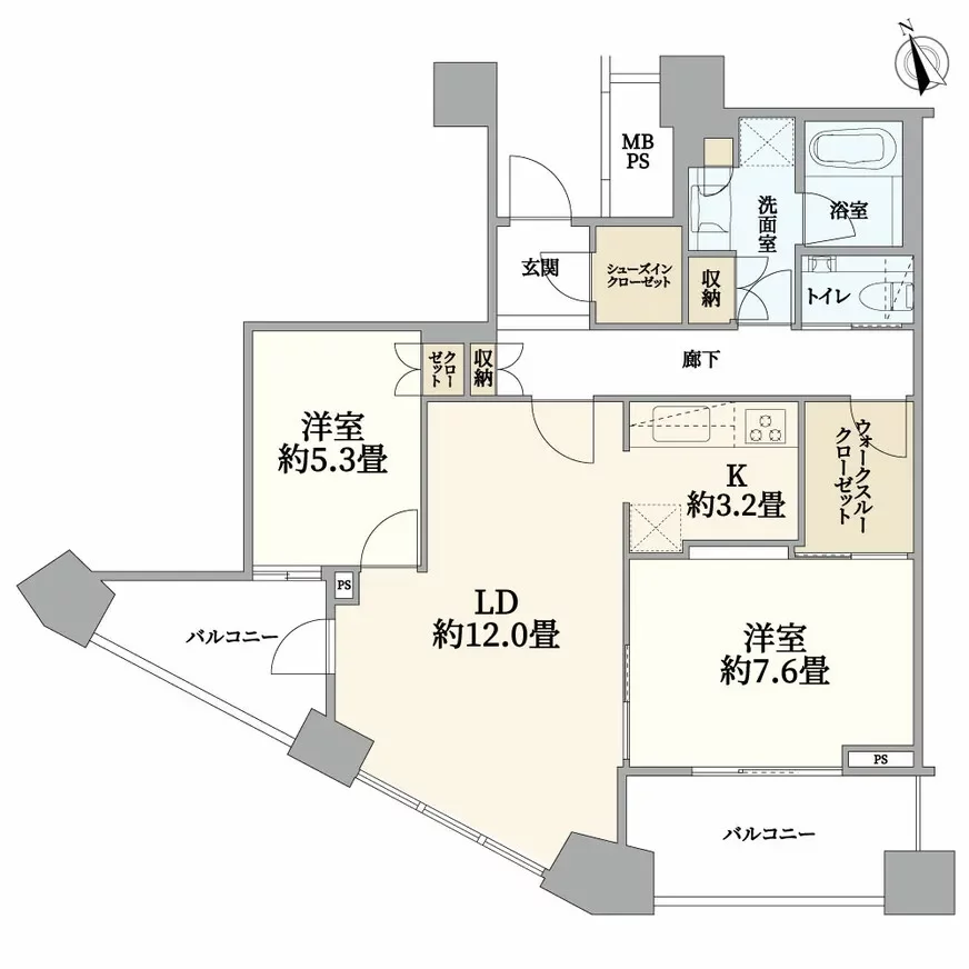 中目黒アトラスタワー 間取り図例