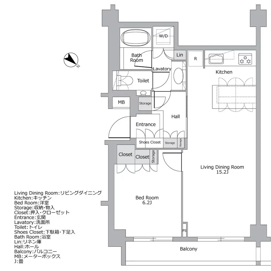 パークハウス恵比寿イーストヒル間取り図例