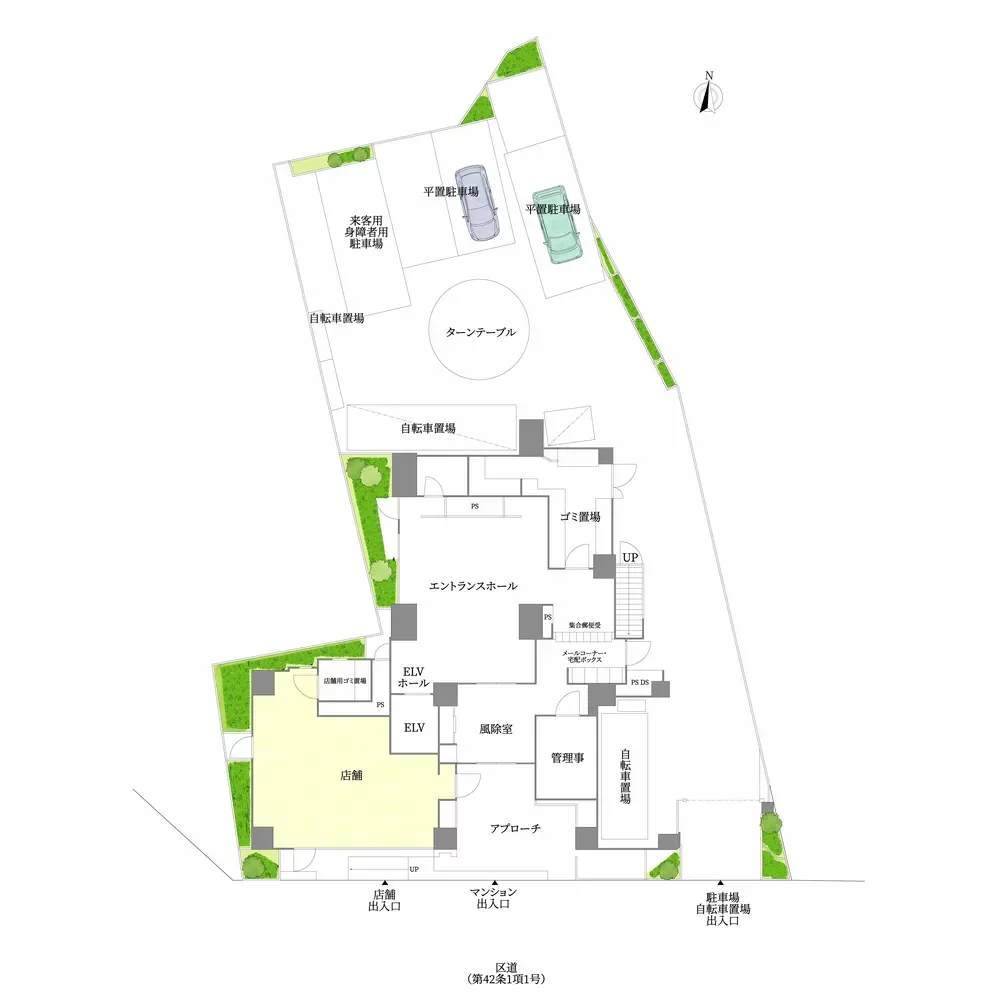 文京春日プラッツ 敷地配置図