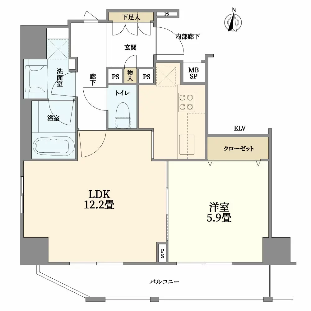 文京春日プラッツ 間取り図例