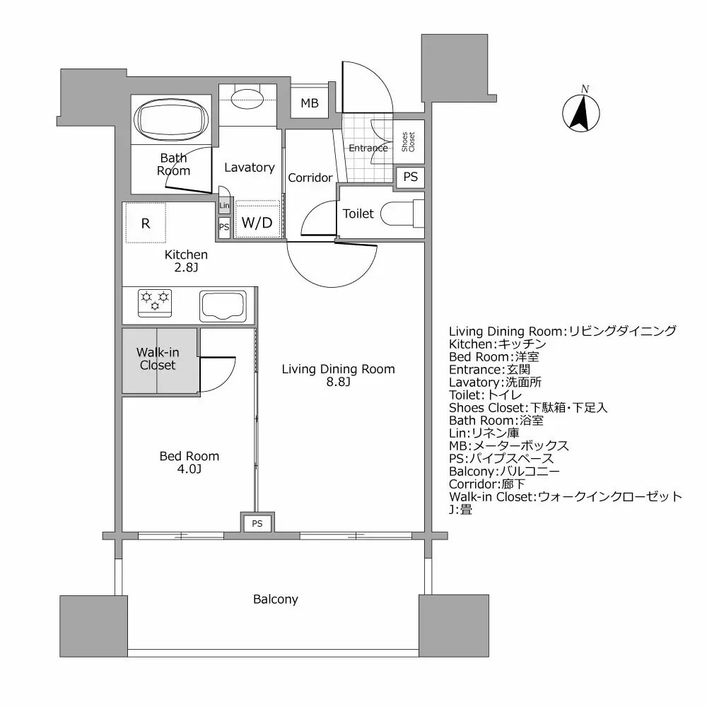 ブランズ南麻布 間取り図例