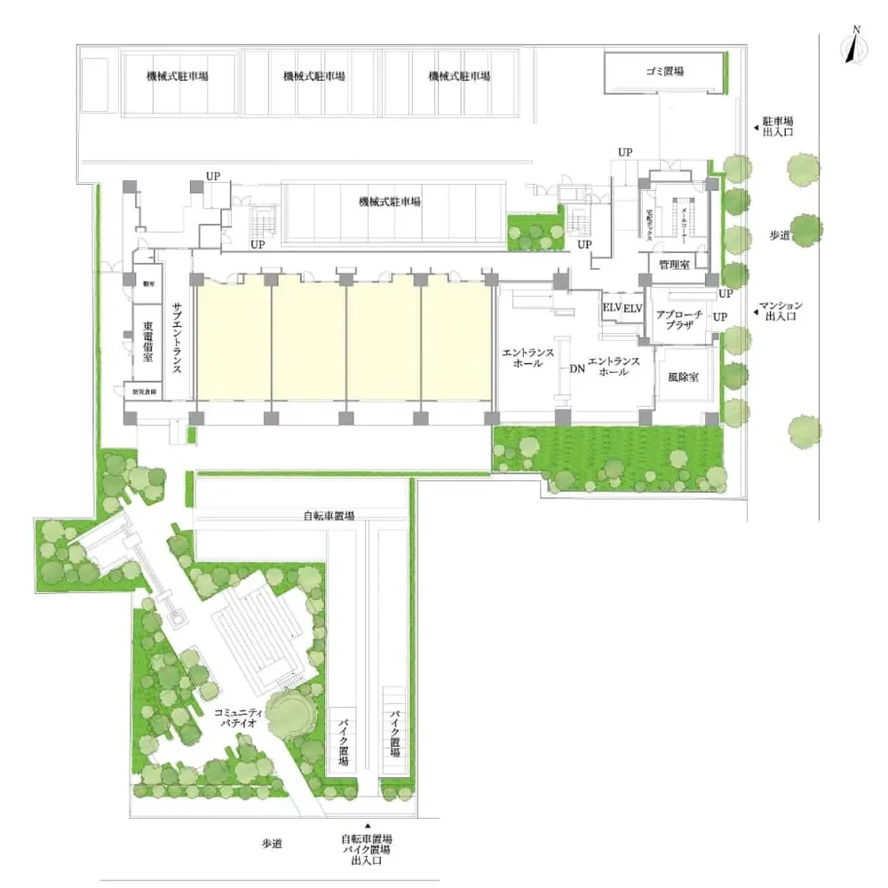 ブランズ東雲 敷地配置図