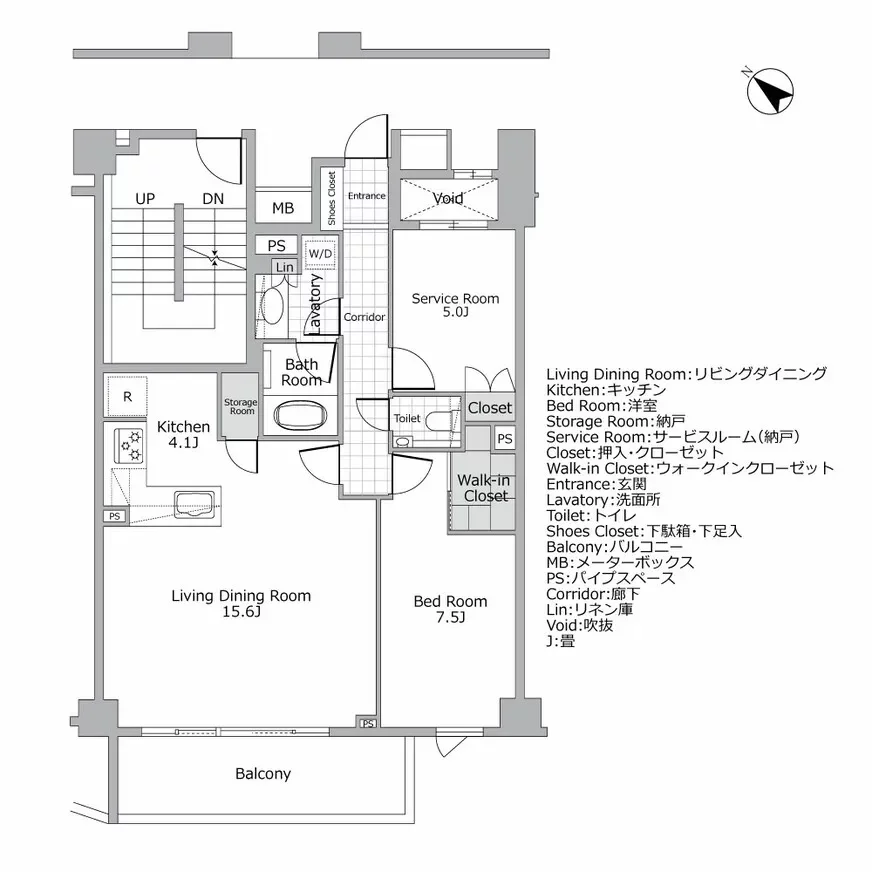 ピアース中目黒ローレルアイ 間取り図例