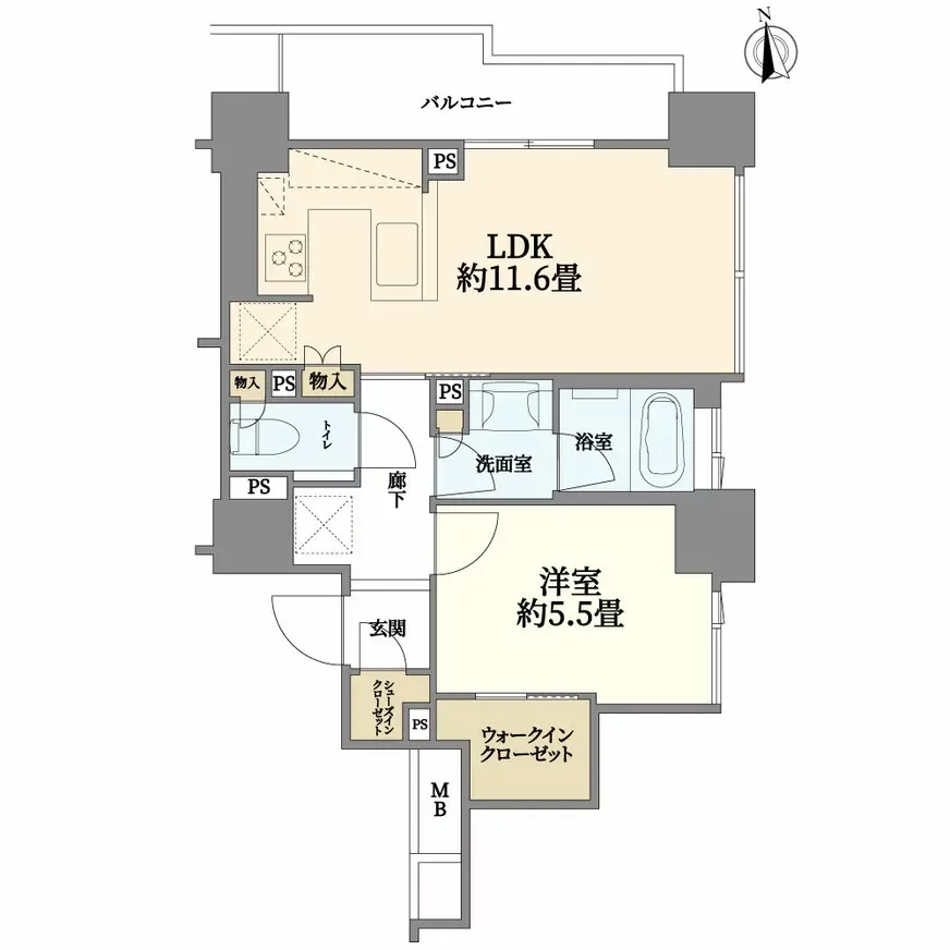 ライオンズタワー目黒川 間取り図例