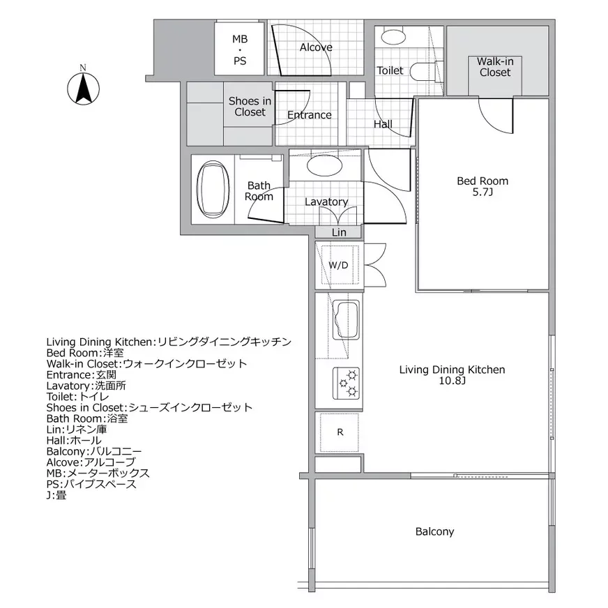 アトラス渋谷公園通り 間取り図例