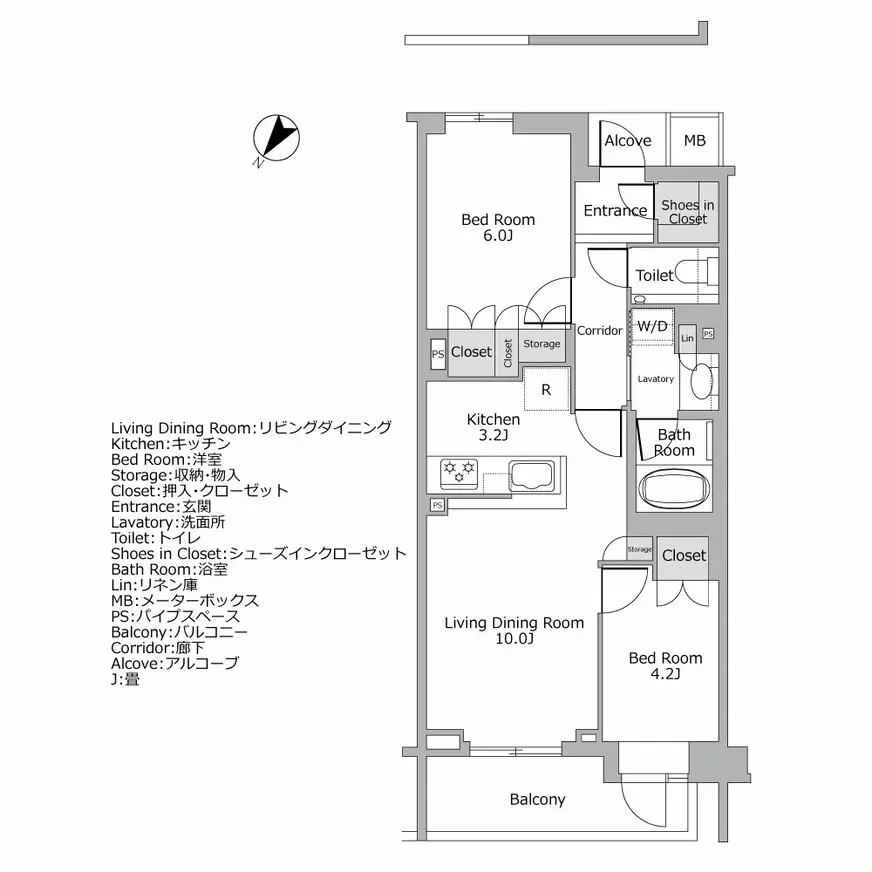 オーベル目黒 間取り図例
