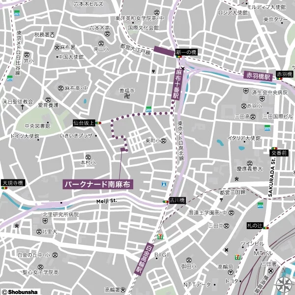 パークナード南麻布 MAP