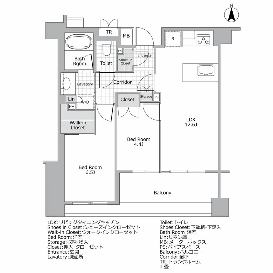 オーベル代々木上原 間取り図例