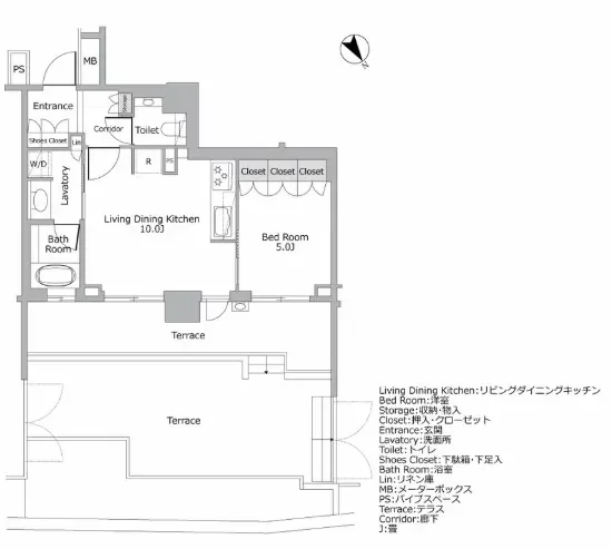 ザ・パークハウス白金 間取り図例