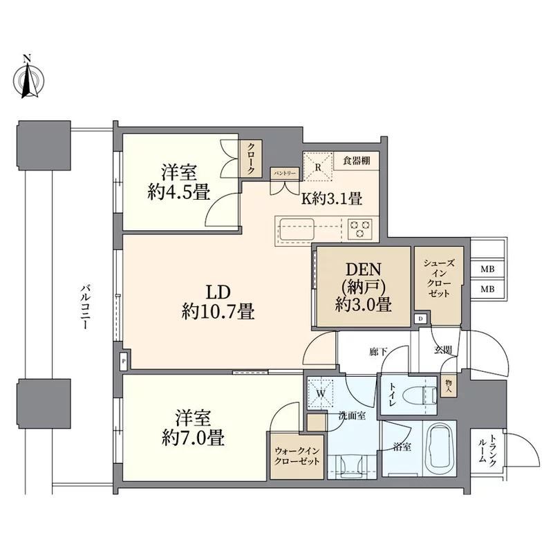 パークシティ大崎 ザ タワー 間取り図例