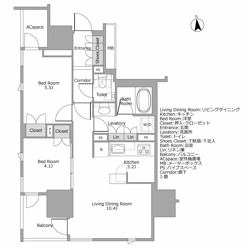プレミスト麹町 間取り図例