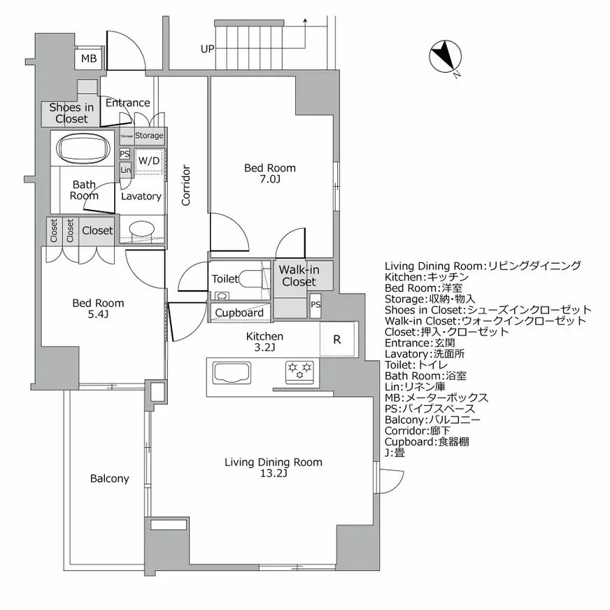 オープンレジデンシア南青山 間取り図例