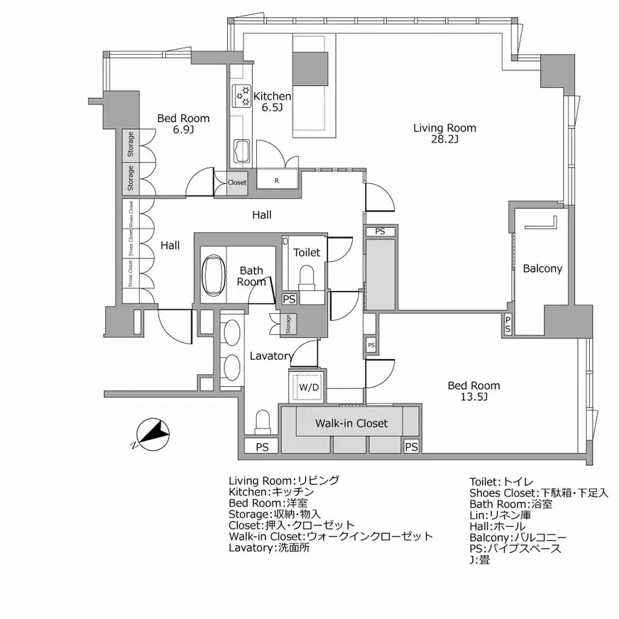プレミスト南青山　間取り図例