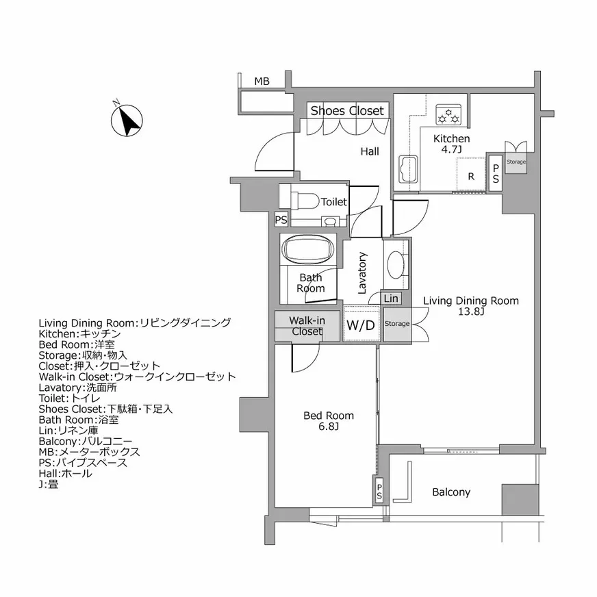 プレミスト南青山　間取り図例