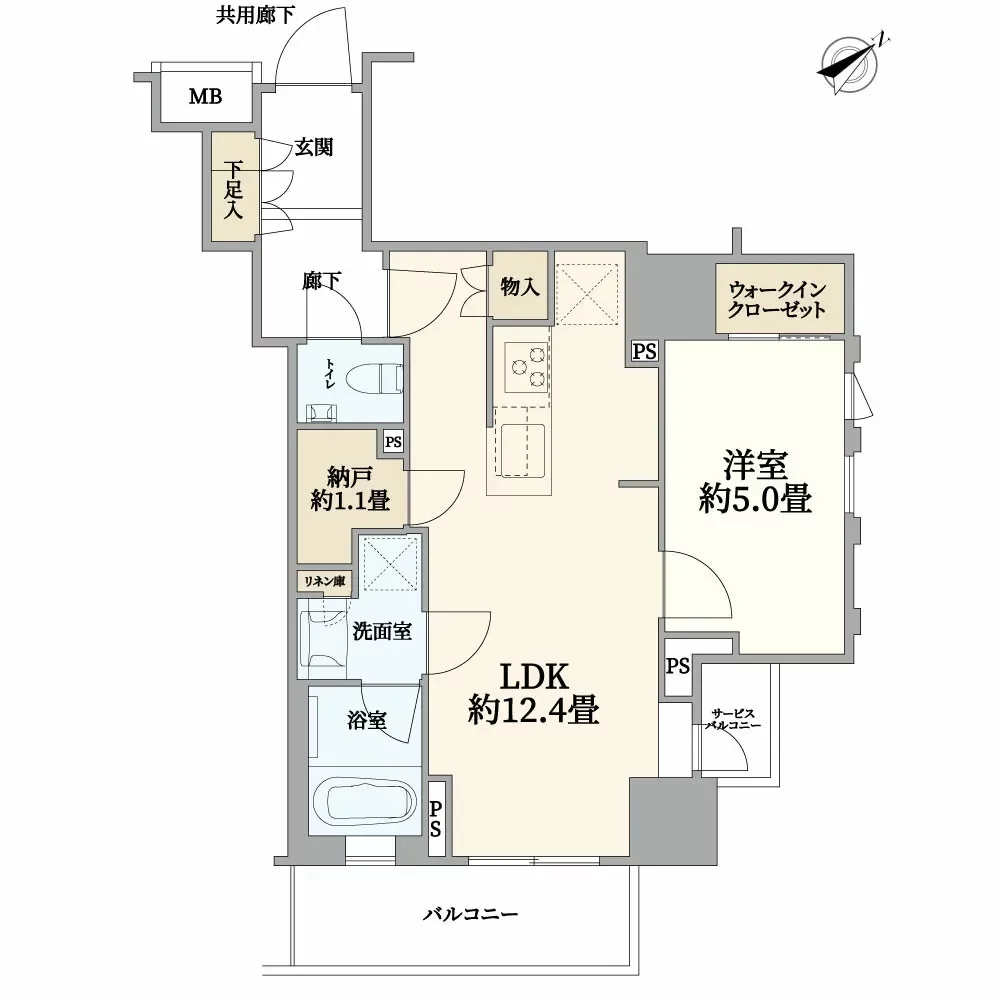 クレヴィアタワー池田山 間取り図例
