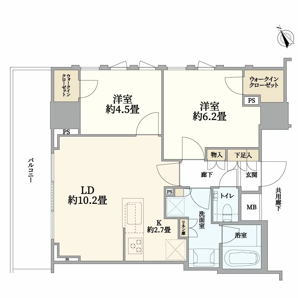 クレヴィアタワー池田山 間取り図例