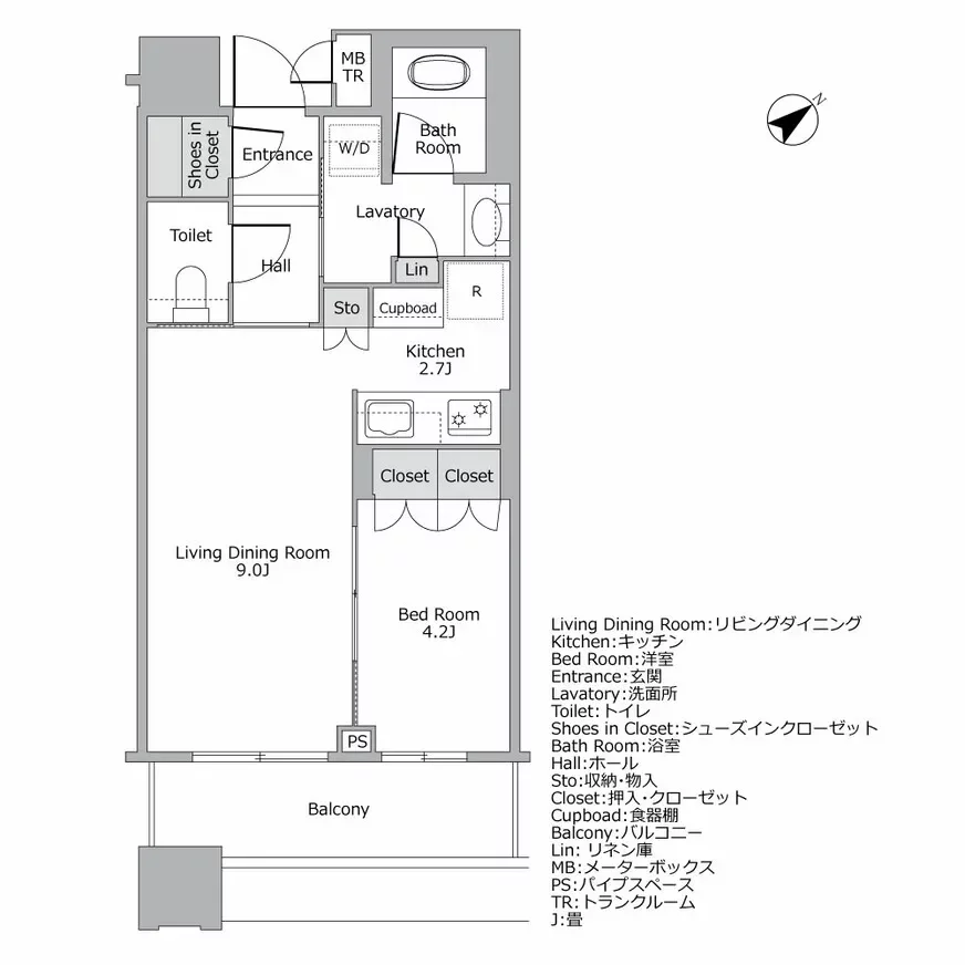 ノースレジデンス間取り図例