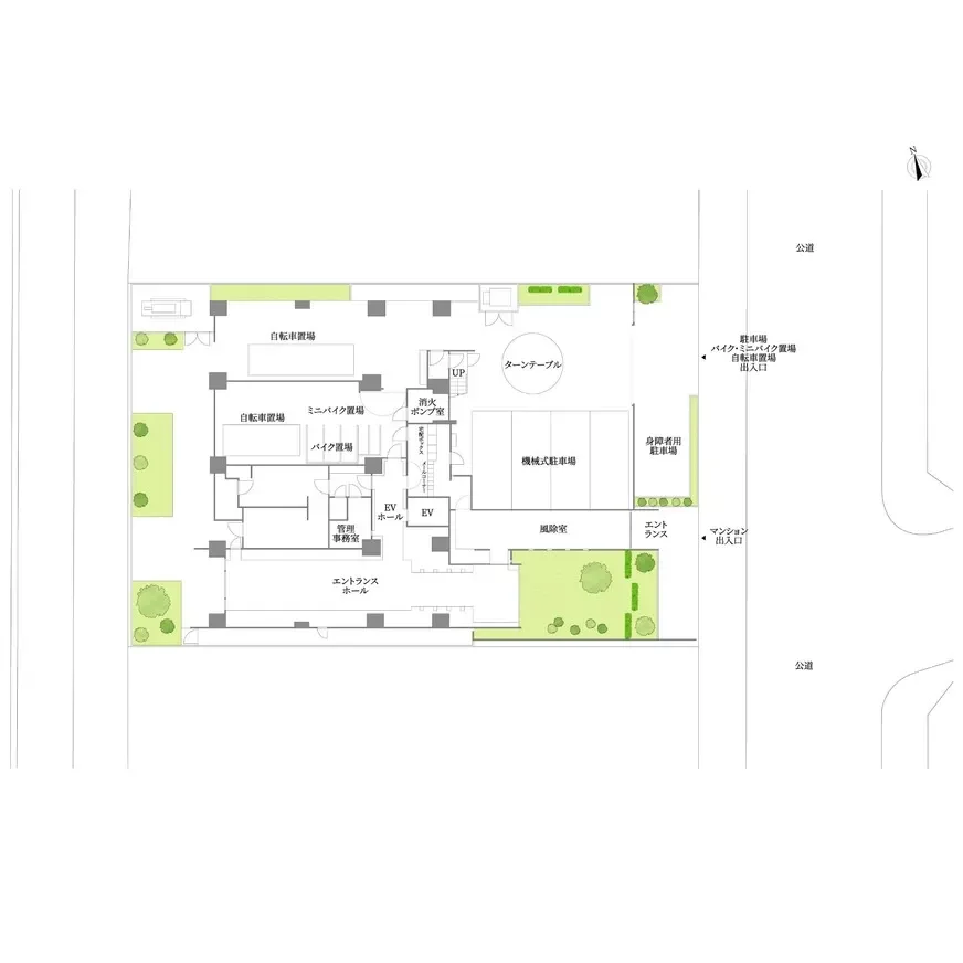 ハーバーテラス品川 敷地配置図