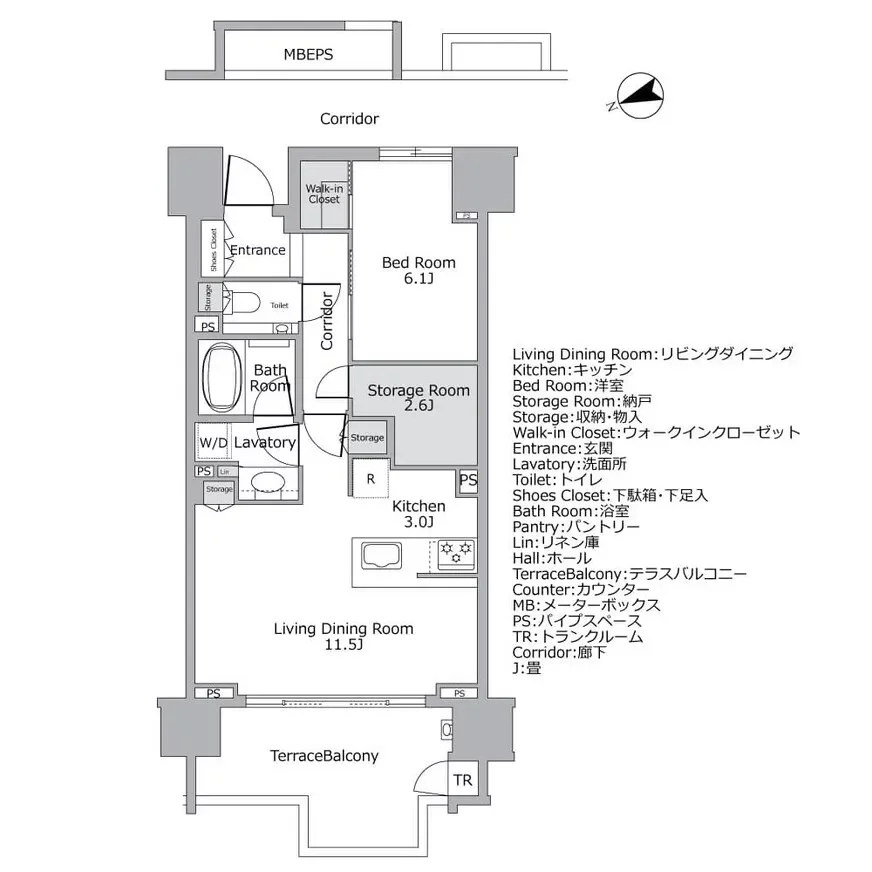 ハーバーテラス品川 間取り図例