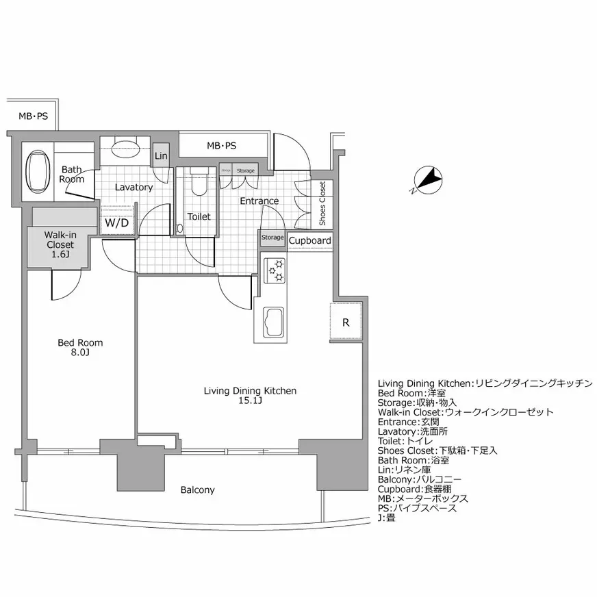 パークコート赤坂檜町ザ　タワー　間取り図例