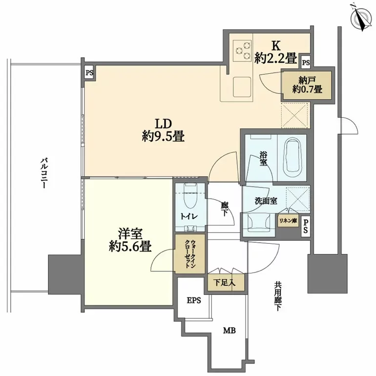 シティタワー目黒 間取り図例