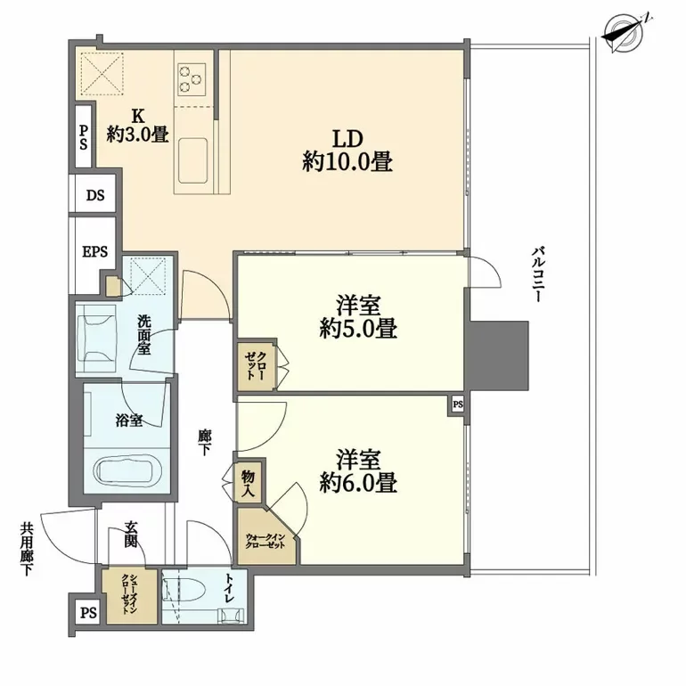 シティタワー目黒 間取り図例